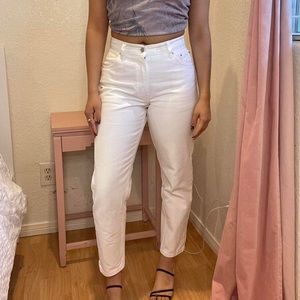 Vintage white Levi’s jeans. Vintage jeans. Denim. White denim.